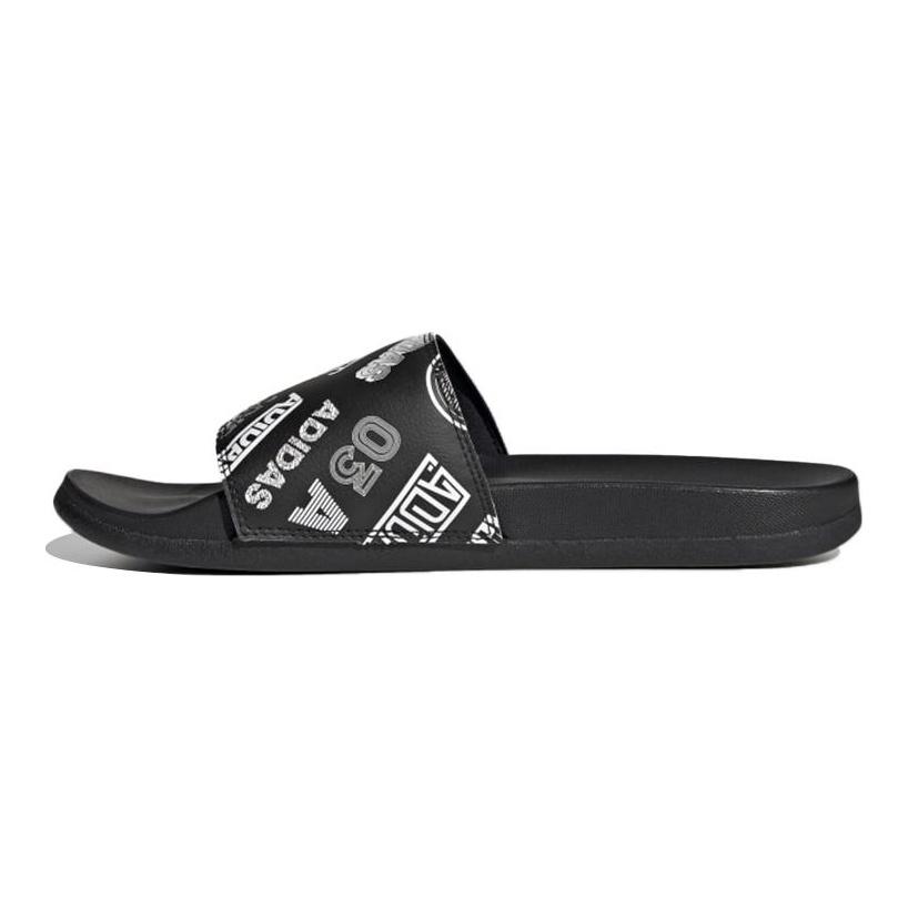 Adidas Adilette Comfort Slide 'All Over Logos Black' FZ1750