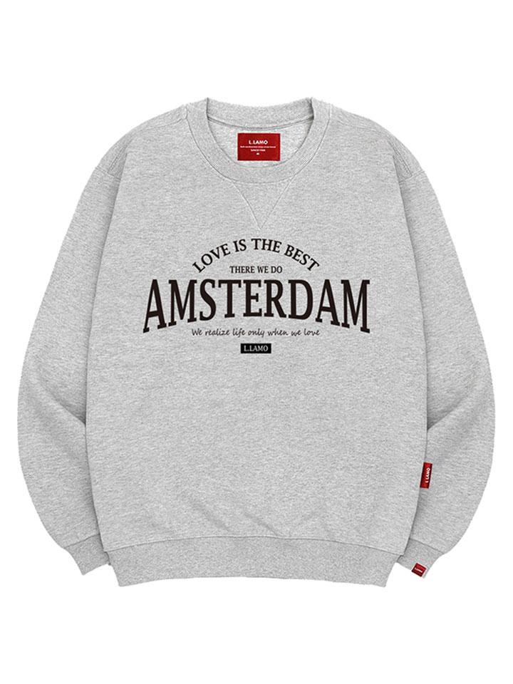 Ellamo Amsterdam Sweatshirt Unisex Big Size S~4Xl (Type A)