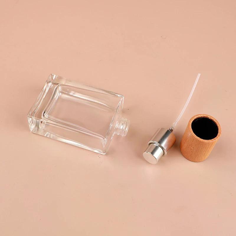 Clear 15/30/50Ml Square 15/30 Glass Perfume Bottle Spray Bottles Packaging Bottle Refillable Atomizer Travel Cosmetic Container