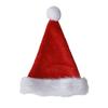 Christmas Santa Hat Kids Adult Santa Claus Plush Hat Women Men Unisex Red Velvet Fluffy Xmas Hat Holiday Party Costume Supplies