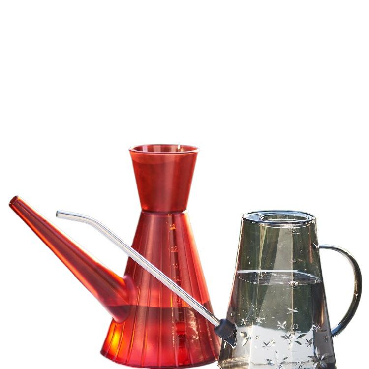 Arrosoir Transparent Grande Capacité en Acier Inoxydable avec Bec Long pour le Jardinage.
