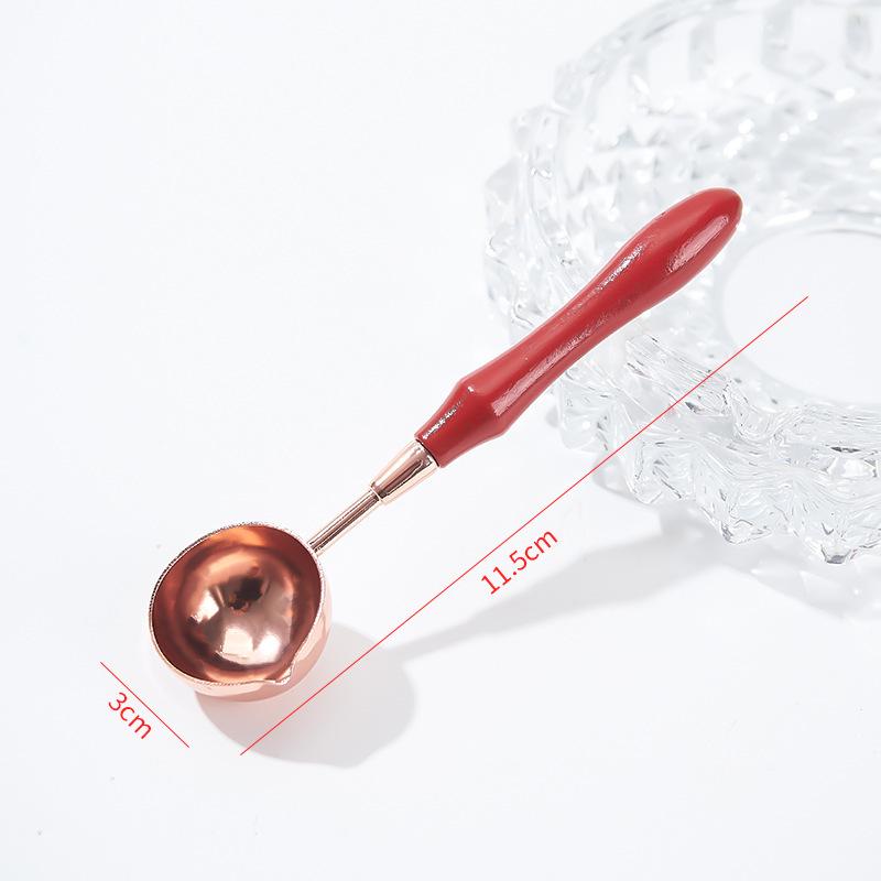 Non-stick Sealing Wax Spoon Set with Wax Granules & Sticks