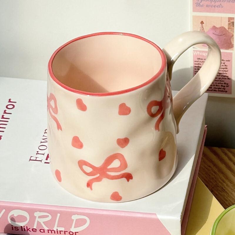 Shangqi Hand-Pinched Bow-Knot Ceramic Mug
