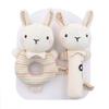 Organic Cotton Hand Rattle Baby Soothing Toy Infant Baby Rattle Toy for Babies