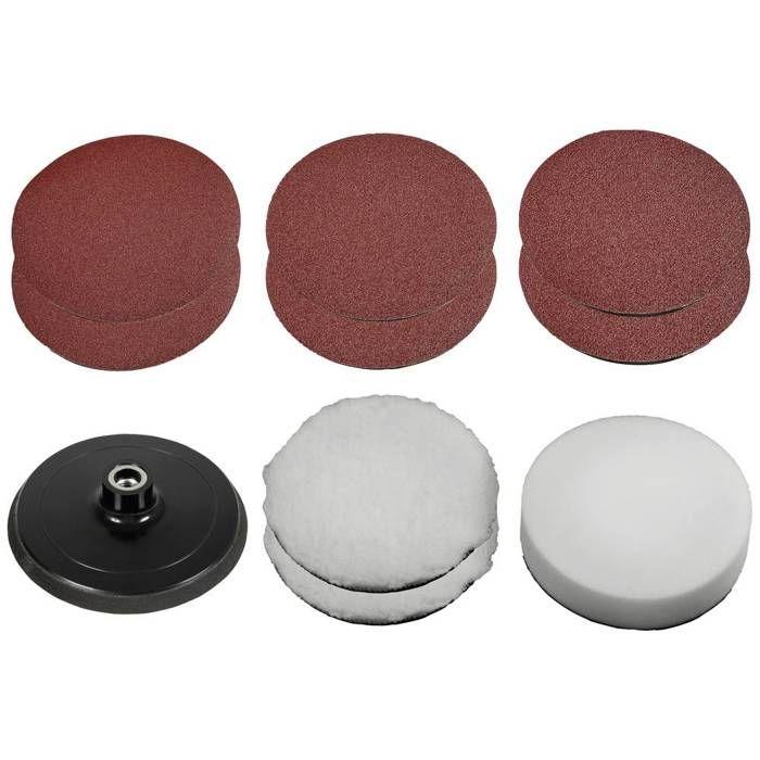 Set d'accessoires - einhell - 2093245 - éponges de polissage - disques de ponçage - vendu en pack
