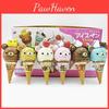 Rilakkuma Ice Cream Action Figure Model Pvc 6piece Set Decor Collectible Gift