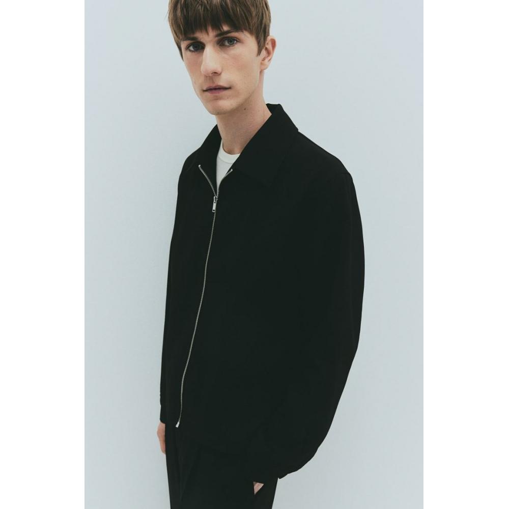 H M Regular Fit sHirt Jacket Black