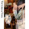 VICTORIA&VERA Spring/Summer Floral Print Mulberry Silk Scarf