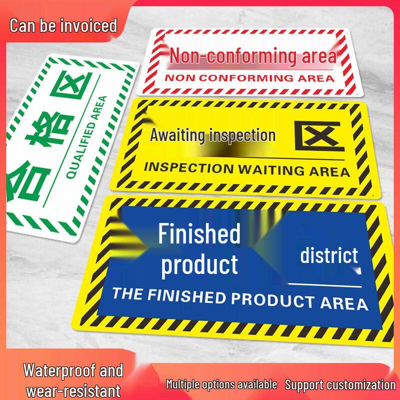 Rubber Anti-Slip Zone Identification Label
