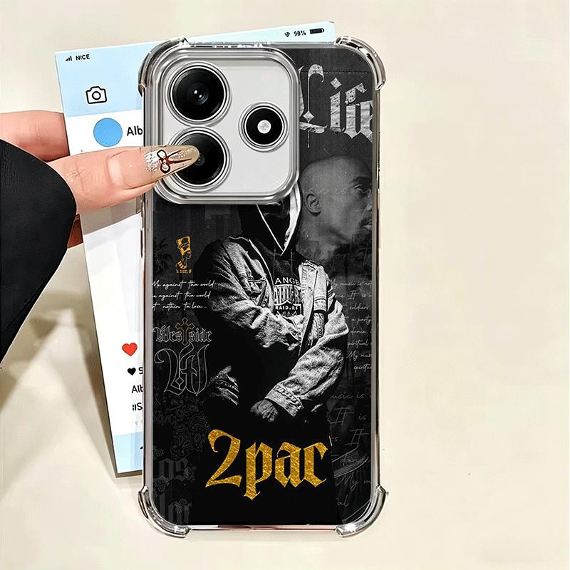 Rapper 2pac Singer Tupac Soft Phone Case For Xiaomi Poco X7 X8 Pro Max X6 X5 X3 F8 Ultra F7 M8 M7 M5S Redmi 15C 15A 15 14C 13C 1