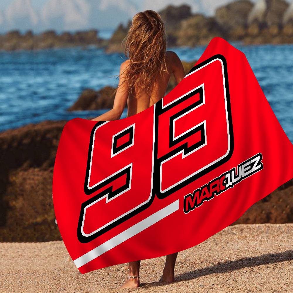 

M-Marc M-M93 M-Marquez Microfiber Blanket Quick Drying Beach Towels Oversized Printing Super Absorbent Pool Towel Blanket W40*H60(CM)