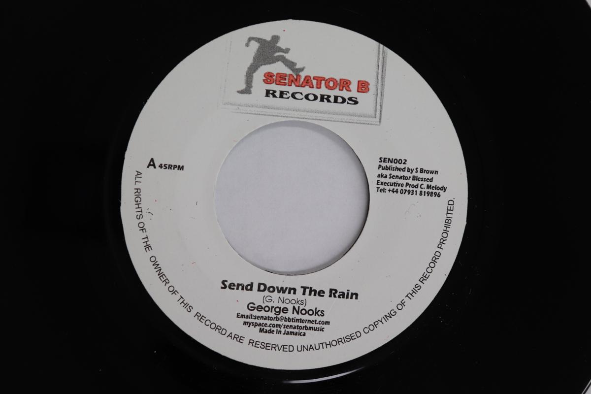 

7inch Record GEORGE NOOKS / MIKEY GENERAL - Send Down The Rain / In Their World SEN002 SENATOR B UK Reggae, Ska & Dub Used