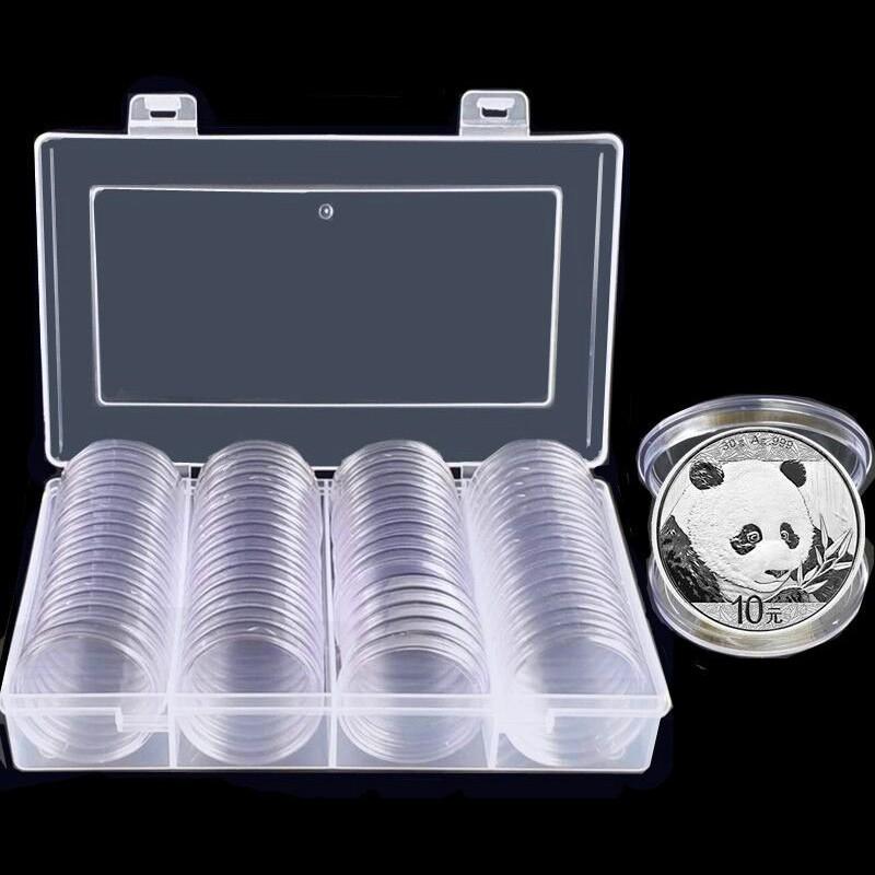 

Award Panda Coin Holder Commemorative Penny Storage Box Clear Reusable