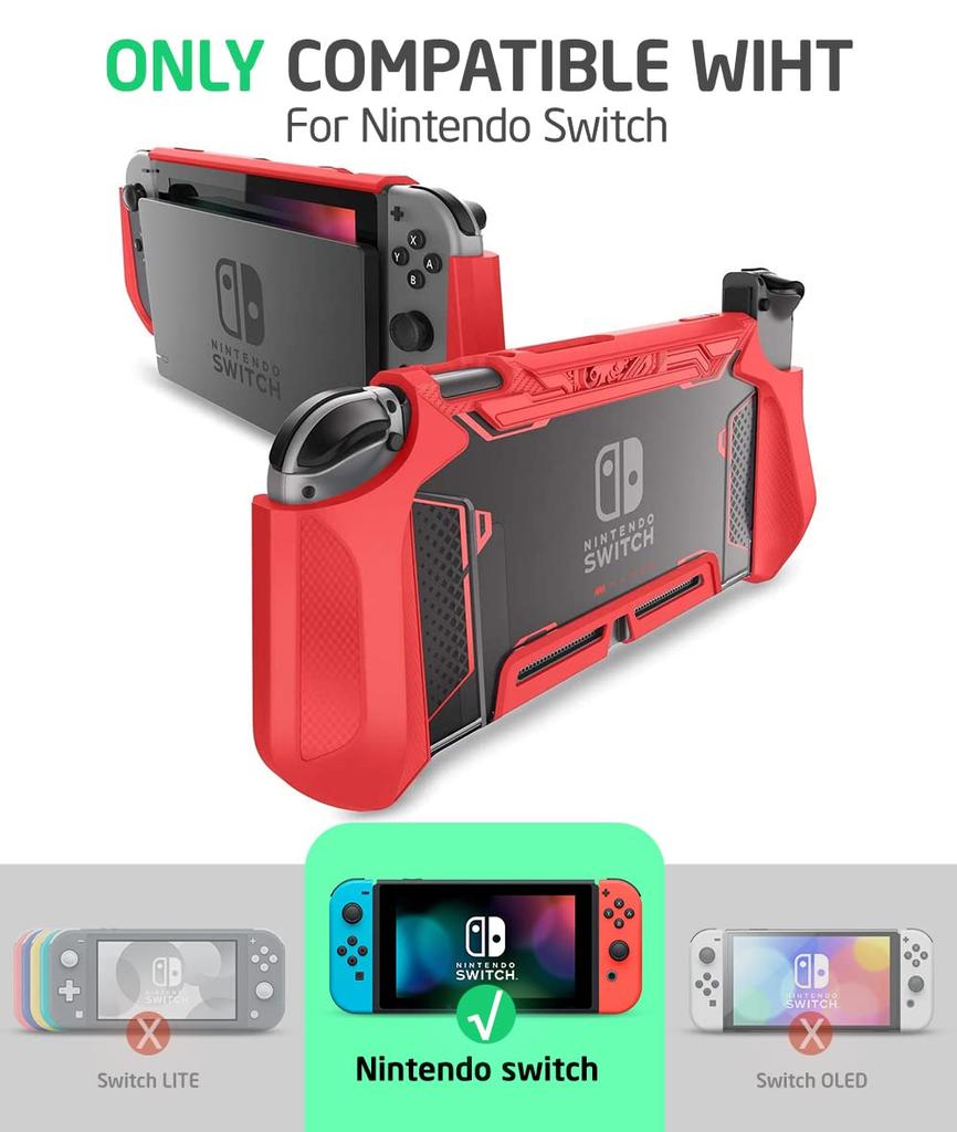 Mumba Nintendo Switch Case Ochranný kryt TPU Grip Dokovatelné příslušenství Kompatibilní s Nintendo Switch a ovladačem Nintendo Joy-Con [řada Blade]