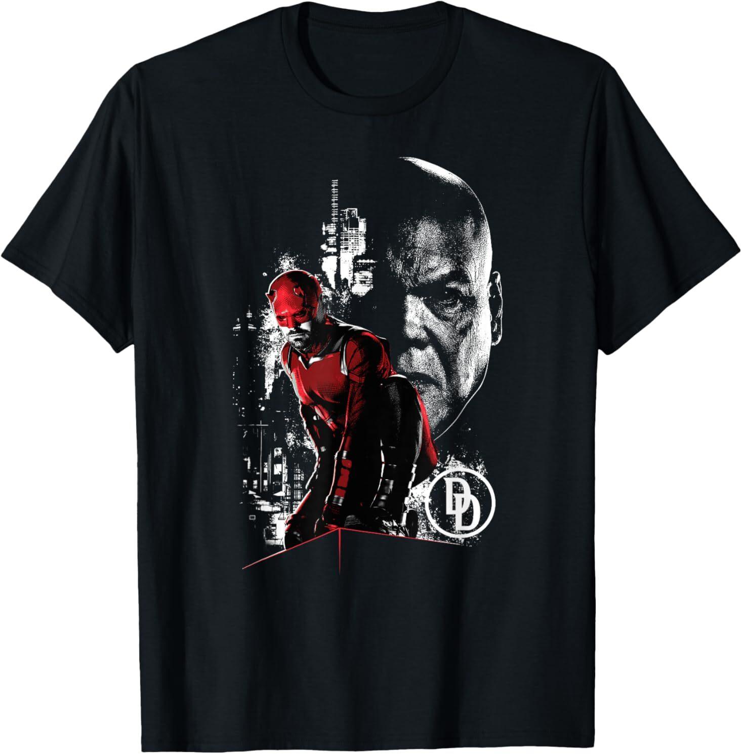 Marvel Daredevil: Born Again Disney+ Daredevil and Kingpin T-Shirt S