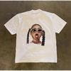 STREETRICH Vintage Graphic Cotton T-Shirt for Men Comfortable and Versatile Letter Pattern Cotton Tee Casual Retro Y2K Oversize Tee Tops
