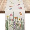Printed Table Runner Living Room Table Holiday New Year Decoration Centerpiece Long Tablecloth