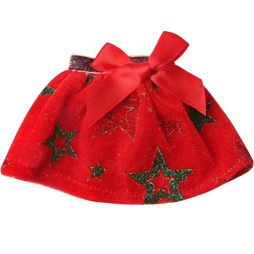 Elves Clothes Christmas Doll White Red Green Dress Baby Toys Accessories Skirt For Children's Christmas Gifts Doll Accessories