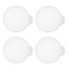 4 Pieces Shower Drain Cover Set Anti Clogging Hair Catcher ABS Bathroom Sink Filter