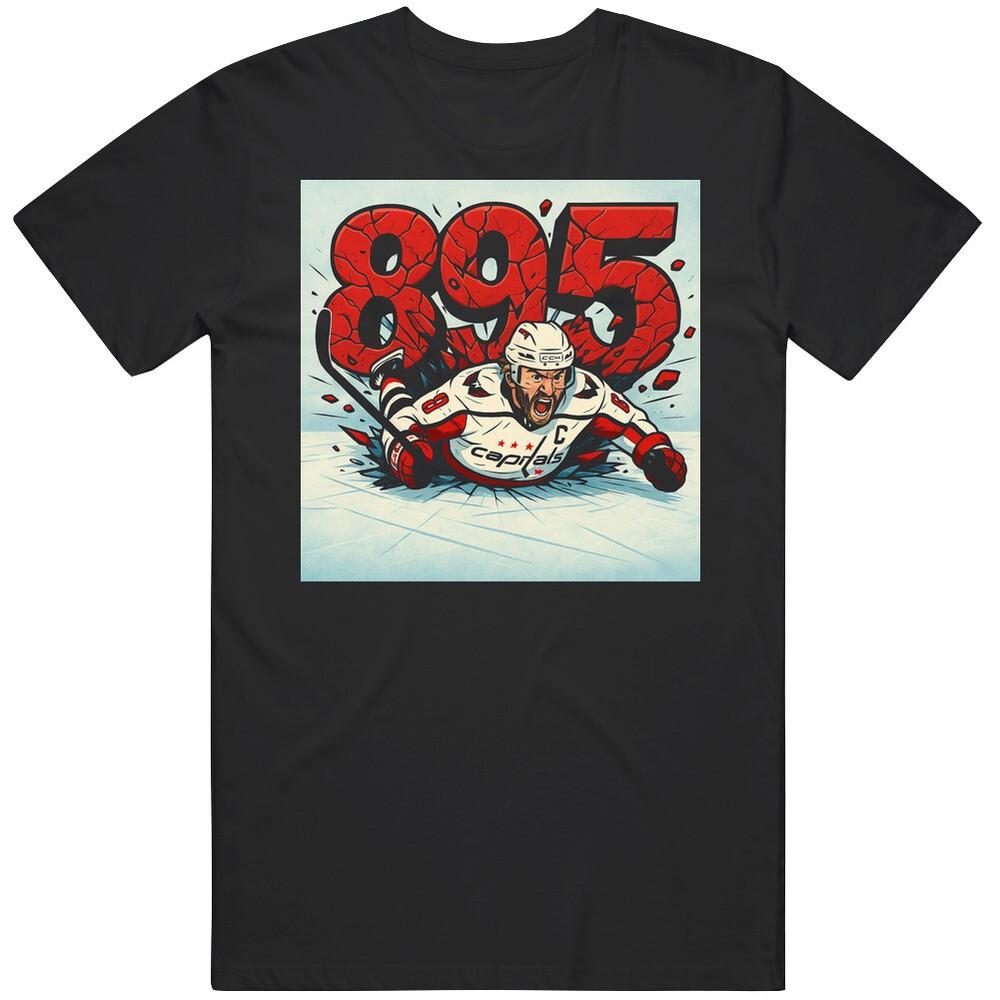 Ovi 895 Ovechkin Celebration Record Fan Gift Idea T Shirt Unisex T-Shirt S