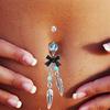 Fashion Bowknot Dream Catcher Feather Navel Ring Belly Rings Sexy for Women Body Piercing Jewelry