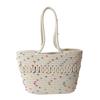 Summer Niche Straw Bag Women's 2025 New Trendy Woven Bag Beach Bag Large Capacity Shoulder Basket Bag Portable