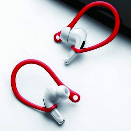 Ganci per l'orecchio in silicone sportivo per Apple AirPods pro Accessori Auricolare Bluetooth anticaduta per airpod 2 3 Supporto per Airpods 3 2 1