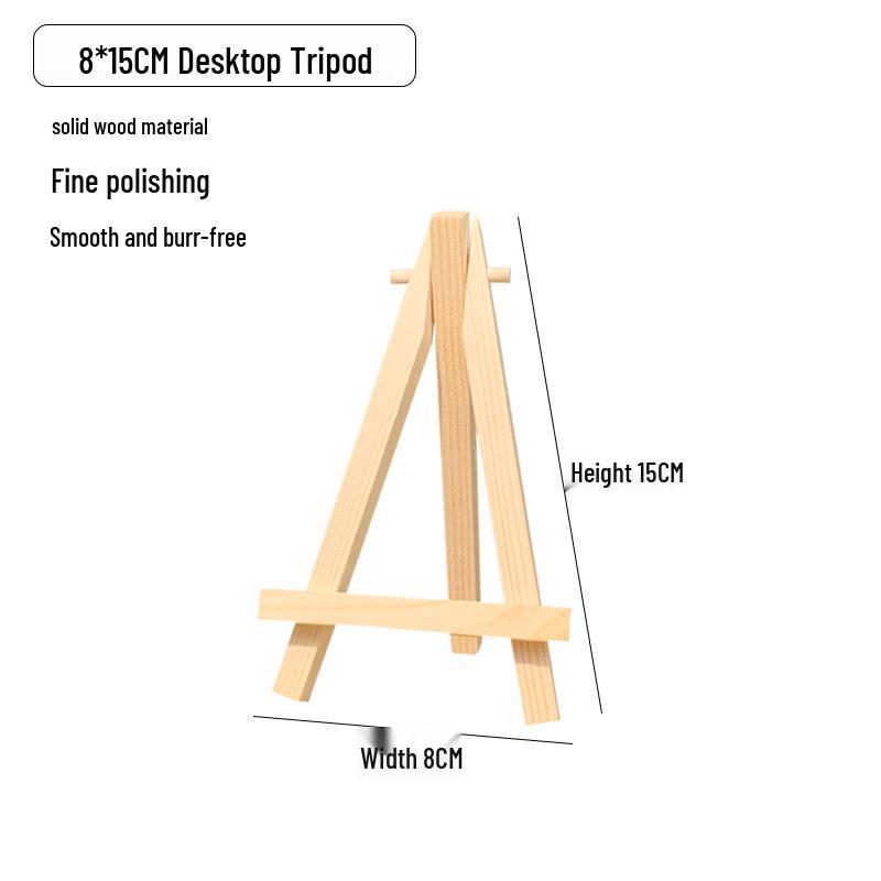 Mini Șevalet de Birou din Lemn pentru Cadru de Afișare Pictură în Ulei Numerotată pentru Copii