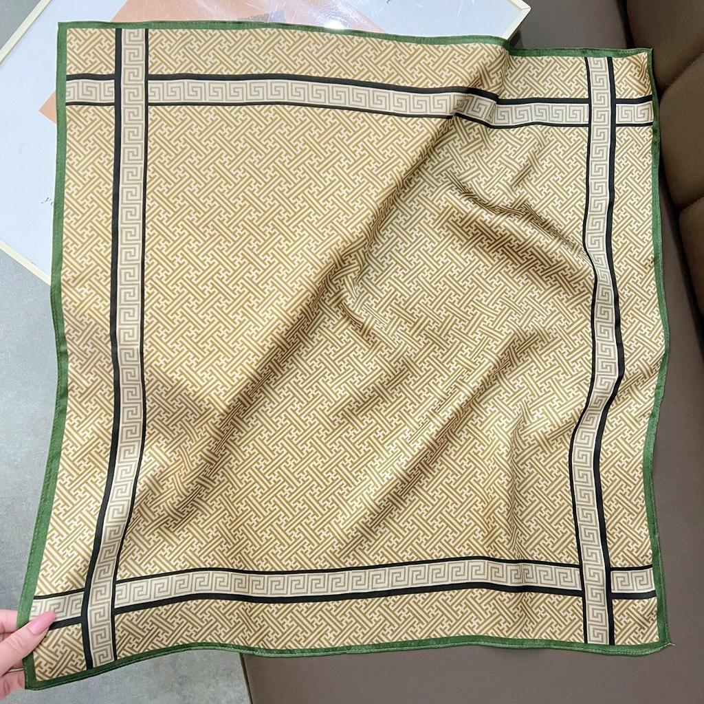 New 100% Natural Real Silk Scarf Fashion Lady Foulard Female Bandana Scarves 2025 Women Hijab Shawl Wraps Square Neckerchief