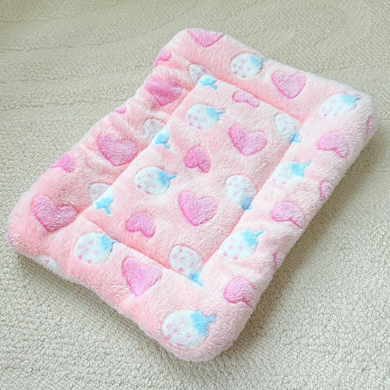 Thick Pet Cushion: Warm Cotton Blanket & Sleeping Pad for Dogs and Cats