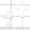 24-Piece Set: White Natural Moon Cross Shell Charms for DIY Jewelry