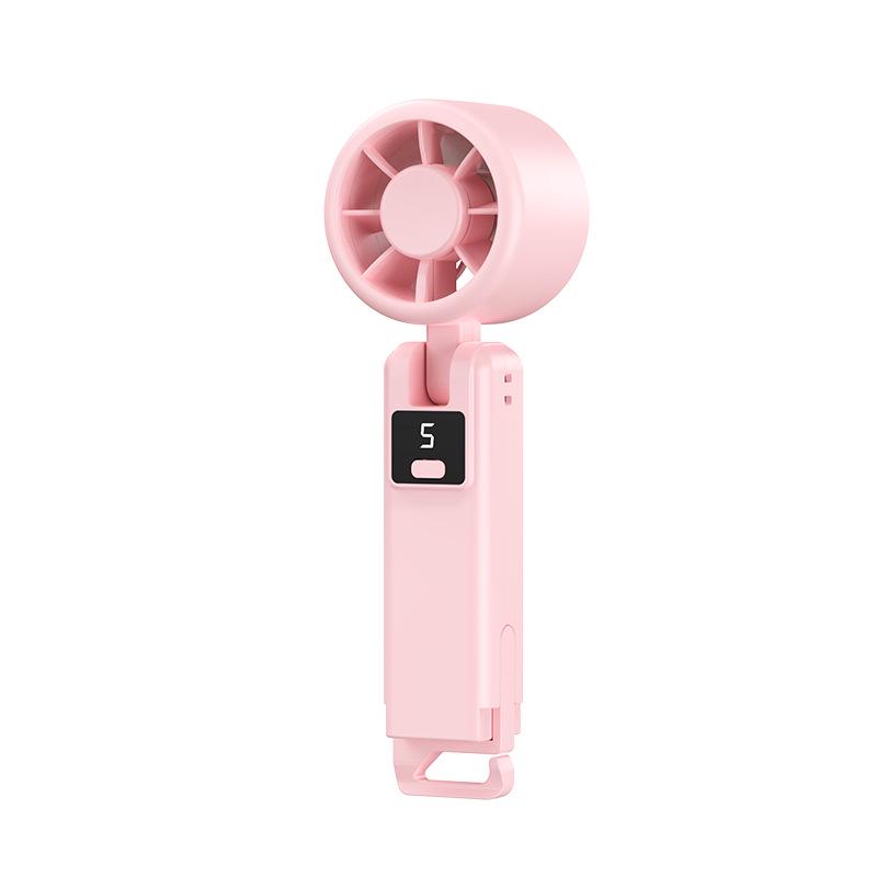 Portable USB Handheld Fan: Transparent, Strong Wind, Outdoor Use