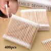 100/400/600pcs Double Head Cotton Swab Medical Wood Sticks Nose Ears Clean Applicator Beauty Cottontattooclean,Tattooaccessories