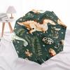 1 szt. Parasol z wzorem dinozaura - 8 żeber wzmocnionych, Automatyczne otwieranie, Lekki i trwały, Modny dodatek na zewnątrz, Plażę L0379