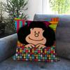 Pillow Cushion Cover Pillowcase Living Room Sofa Home Decor Customized Cartoon Cute Mafalda