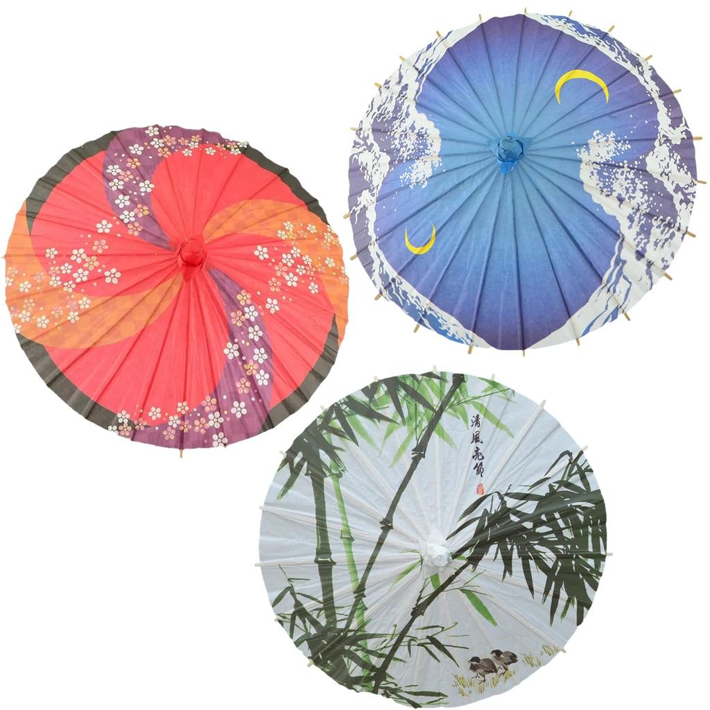 NOELAMOUR Mini Japanese Paper Decorative Interior Photography 30cm Set of 3 Umbrellas, Ornaments, Decor, Sundries, Props, Diameter,