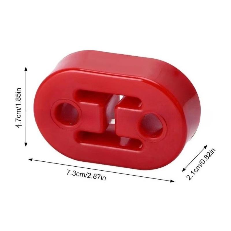 Universal Car Polyurethane Exhaust Tail Pipe Mount Bracket Hanger Insulator Grommet Bushing Rod Support 11mm 2 Holes Repair