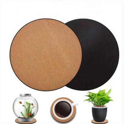 Kitchen Insulation Cork Pad PP Pad Cork Plastic Pad Flower Pot Pad Anti Slip Tea Cup Pad