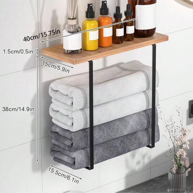 miflame Iron Bathroom Organizer Shelf