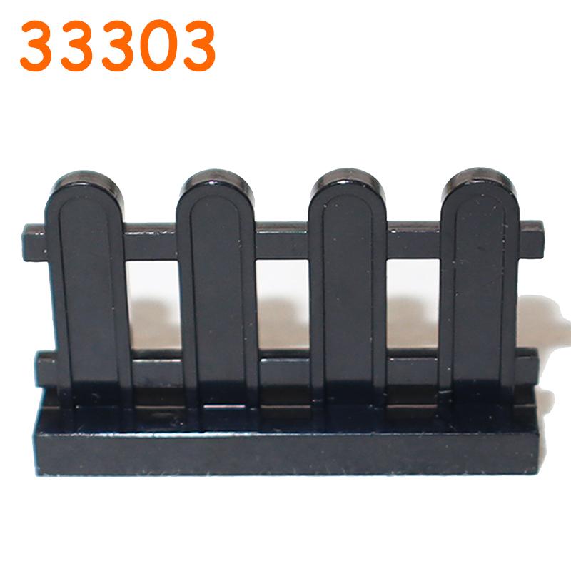 Non-Toxic Fence City Accessories Building Block Moc Part Railing Stair Barrier Ladder Guard Bar Castle Garden Farm Military Assemble Brick