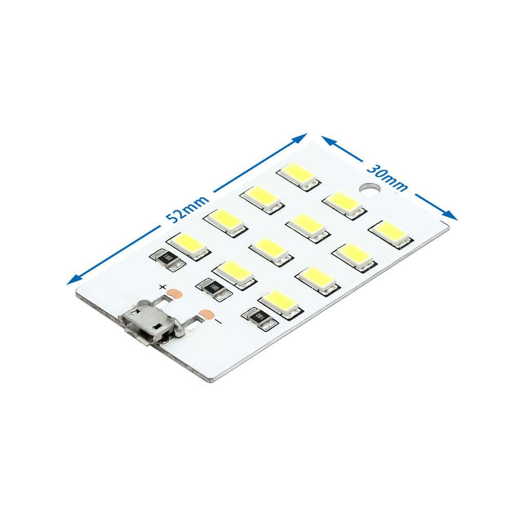 1 szt. wysokiej jakości 5730 smd 5V 430mA~470mA Biały panel oświetleniowy LED Mirco Usb 5730 Światło USB mobilne Światło awaryjne lampka nocna