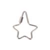Creative Stainless Steel Star Hexagon Carved Screw Lock Hook Carabiner Keychain Jewelry Diy Clasp