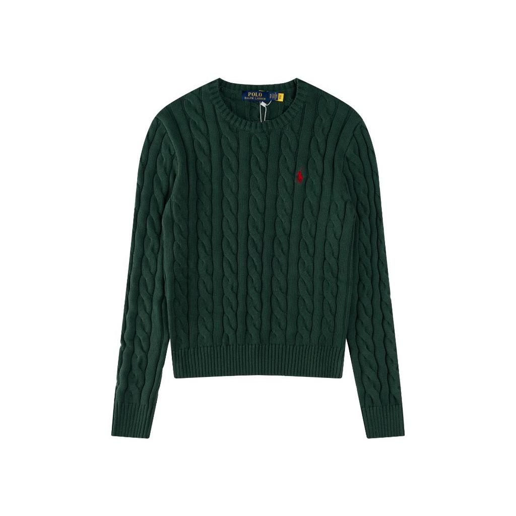 ZYLLO Classic Knitted Round Neck Sweater Embroidered Autumn Winter Trendy New Sweater