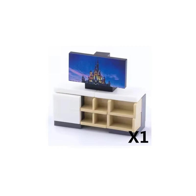 

Набор аксессуаров для городских строительных блоков Маджонг-машина Игровая консоль Мебель Диван-кровать Пианино Холодильник Игрушка Мини-кирпичики Флорист