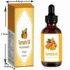 Turmeric Oil Face Body Set 60ml - Hydrating Moisturizing Massage Essential Oil With Turmeric Extract For Skin Care,z