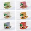 Fashion Rhinestone Clover Hat Brooches Pin For Women Clothing Coat Jewelry Accessories Gifts