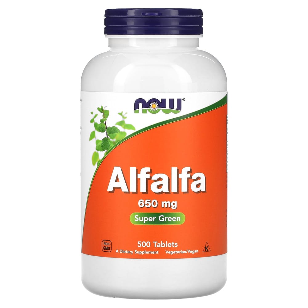 Now Foods Alfalfa 650 mg 500 Tablets