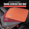 YVLX7 1Pcs Car Emblem Suede Armrest Box Pad Soft Mat For Lexus ES RX NX LS UX LM LX GX LC RZ IS CT GS RC HS SC IS300 RX350 LS500 LX600