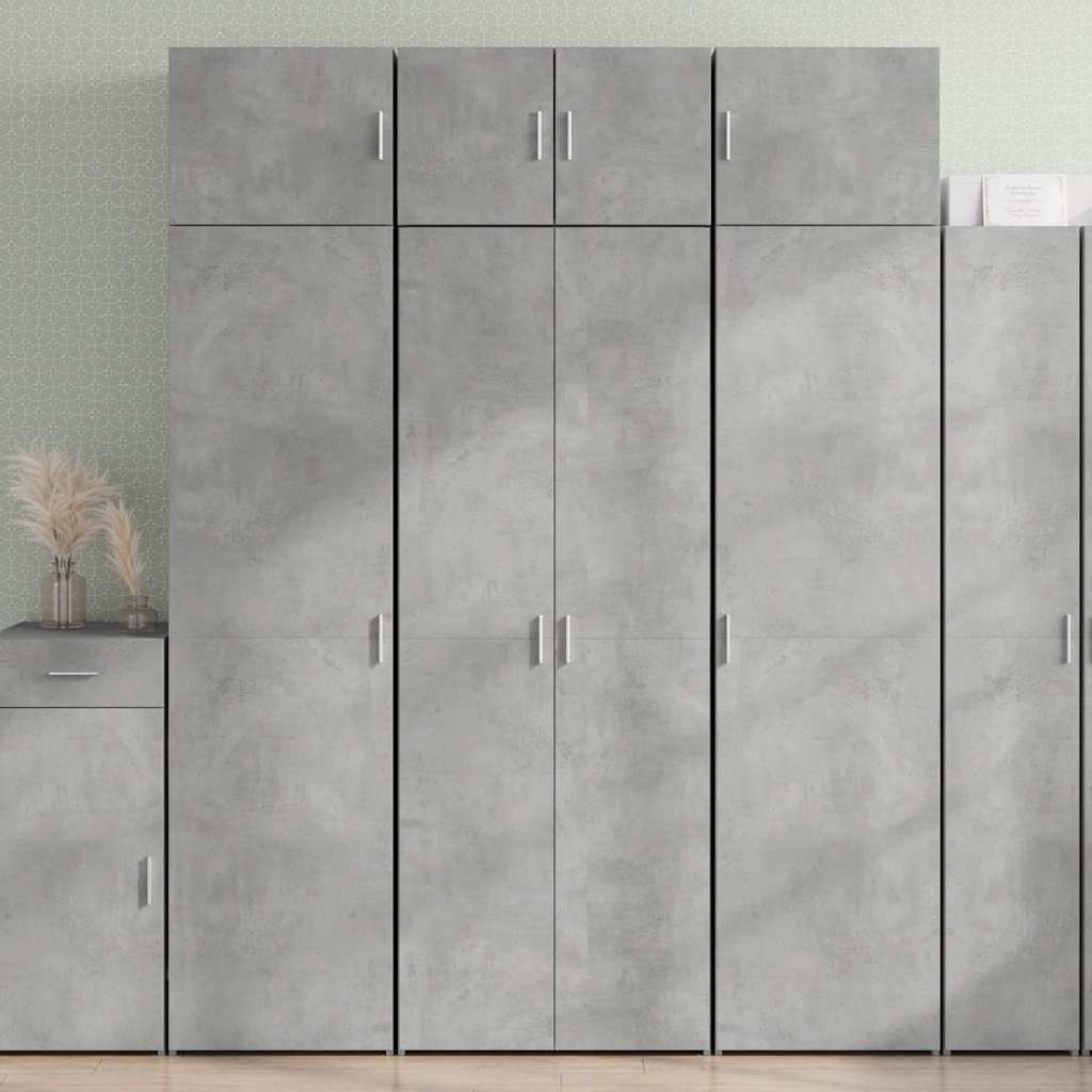 Highboard Concrete Grey 70 x 42.5 x 185 cm Particleboard