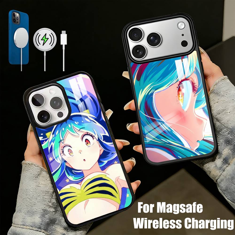 Coque de téléphone LUM de U-Urusei Yatsura Pour iPhone 17, 16, 15, 14, 13 Plus, Pro Max Magnétique Pour Magsafe Chargement Sans Fil